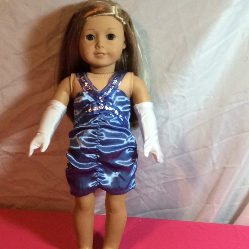 American Girl doll dress with Gloves